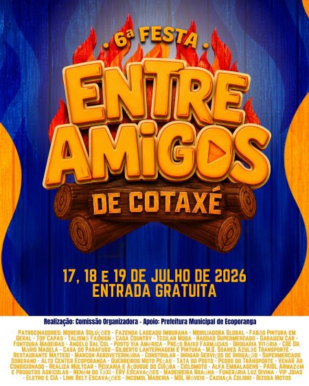 Vem aí a 6ª Festa Entre Amigos de Cotaxé, uma grande celebração com música, tradição, alegria e encontro entre famílias e amigos
